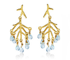 Aquamarine Gold chandelier 