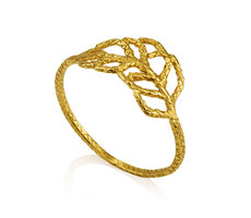 gold leaf ring